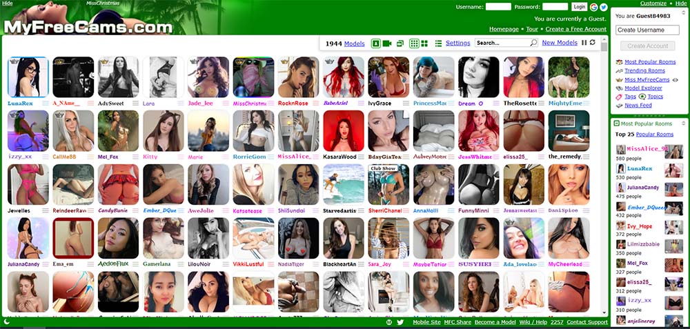 Screenshot from MyFreeCams