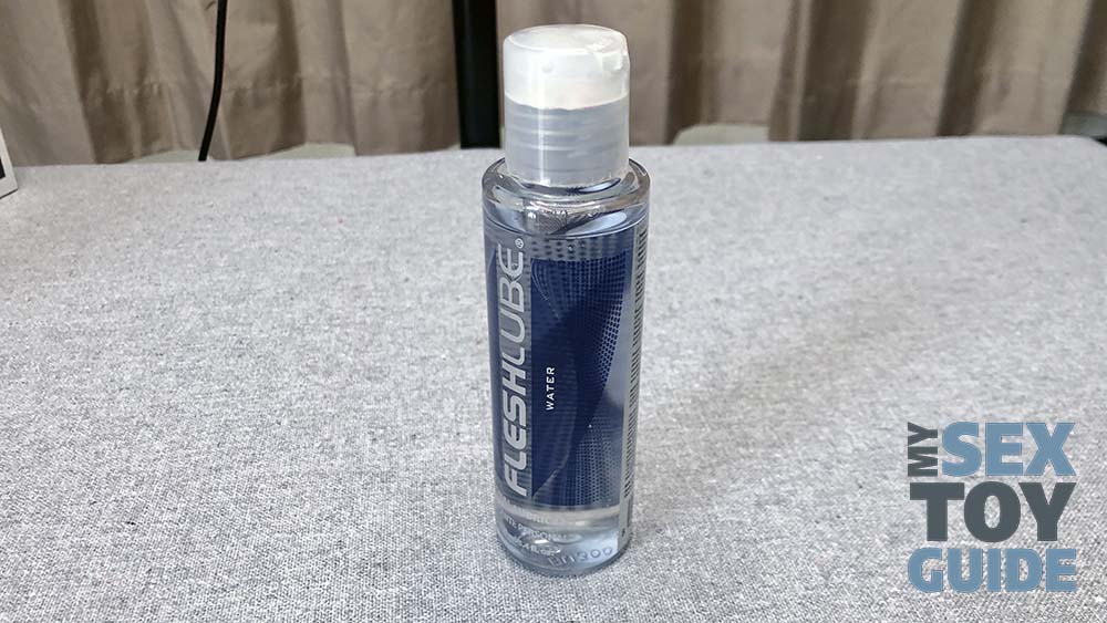 A Fleshlube bottle