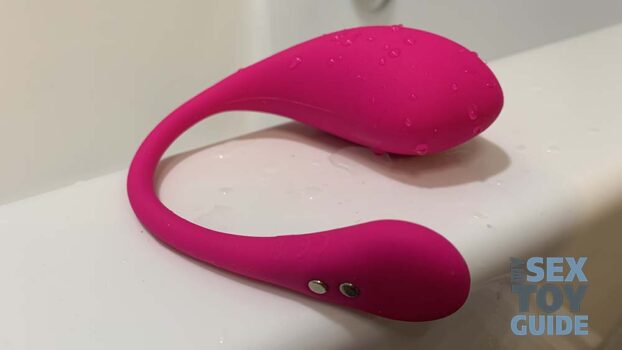 Lovense Lush 3 lying on a bathtub