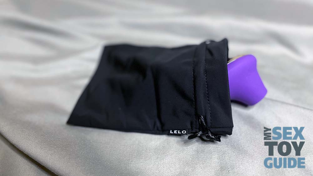 Lelo Sila inside its storage bag