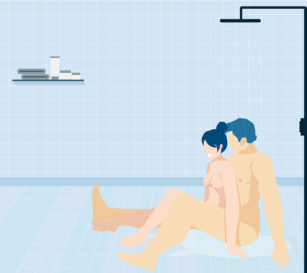 The Caboose Shower Sex Position