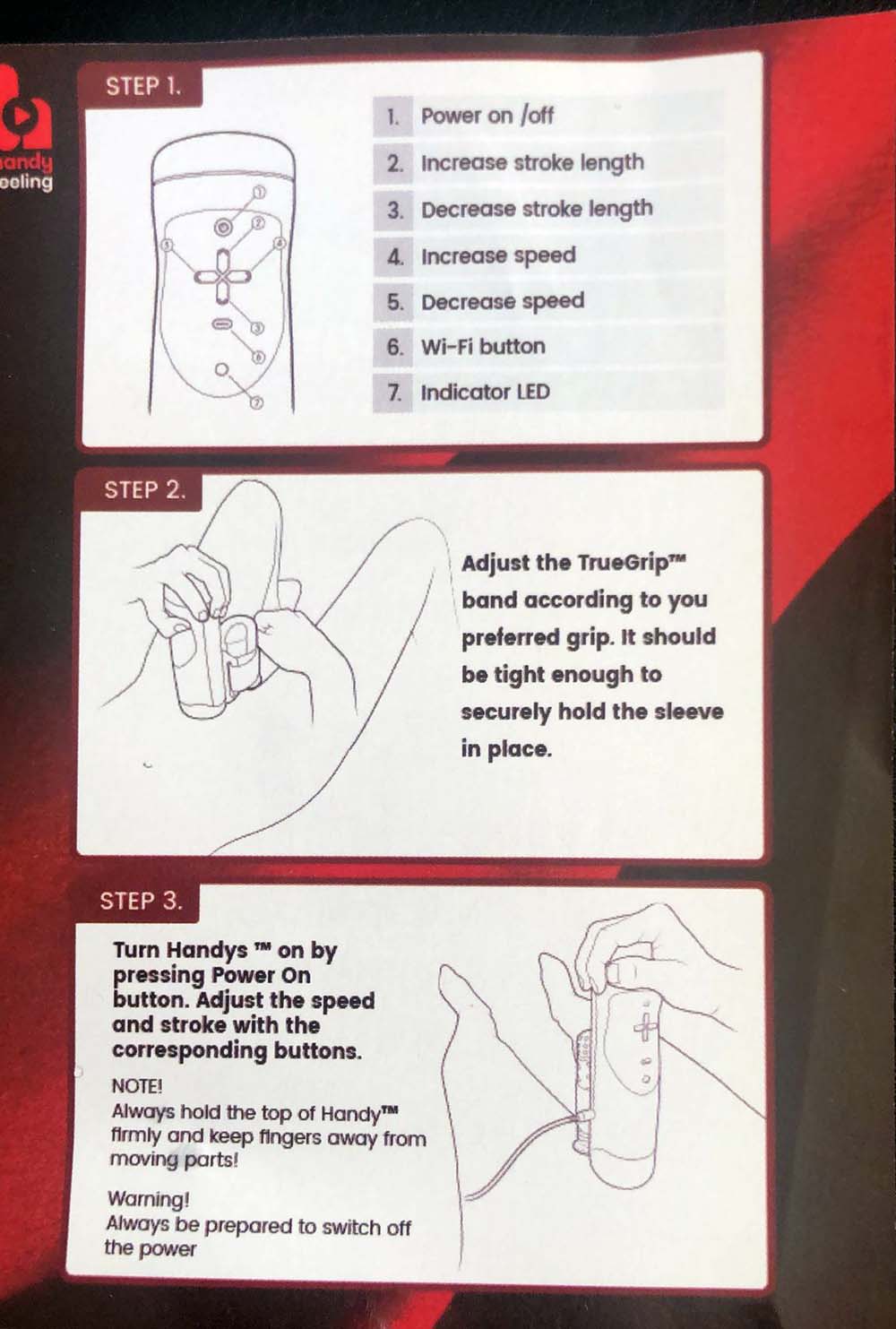 The manual on how to use it