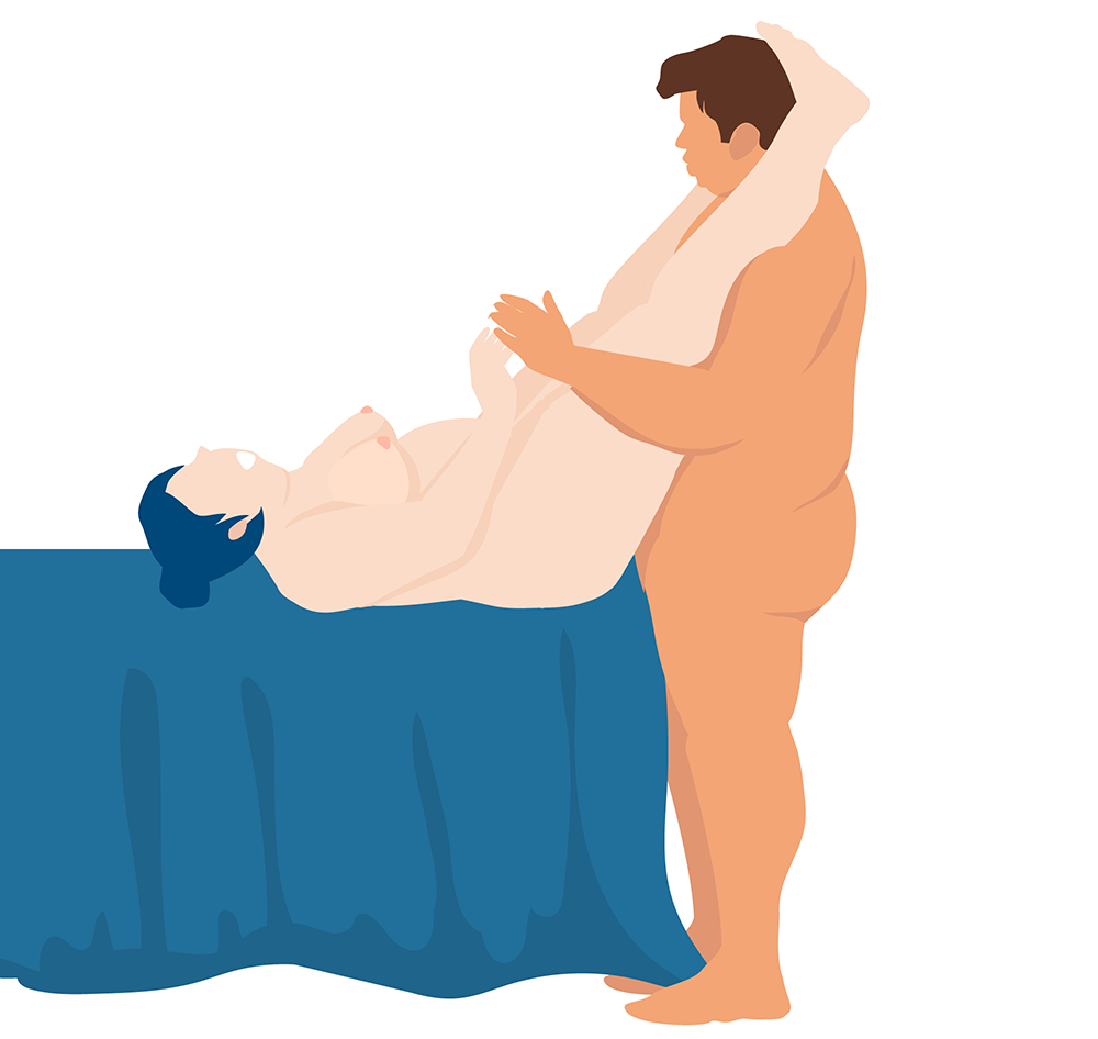 Tabletop Sex Position With A Plus-Size Couple