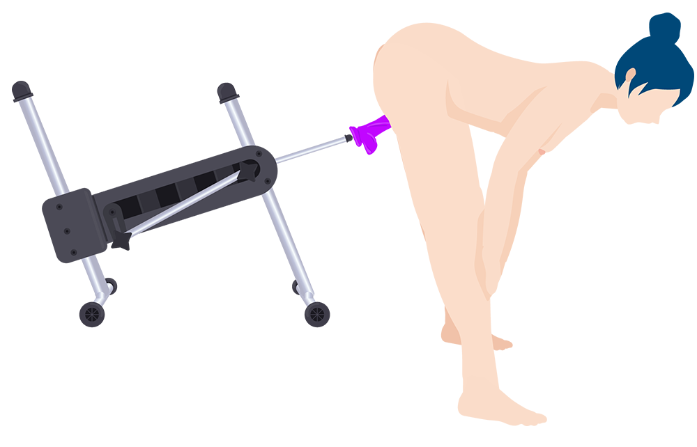 Standing Position With A Sex Machine (Illustration)