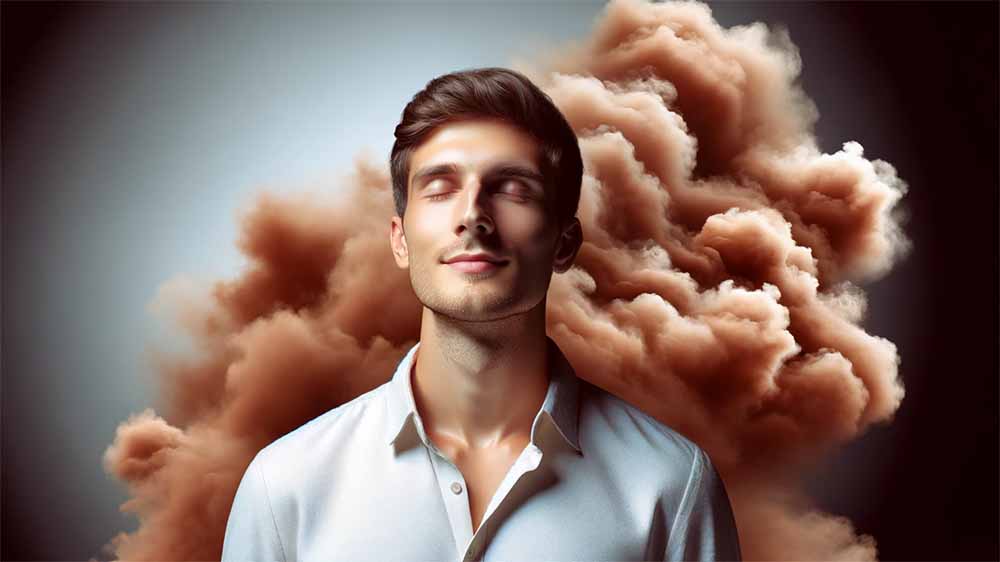 A man farting