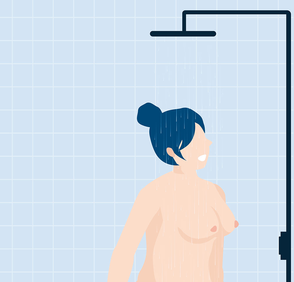 Woman Taking A Shower