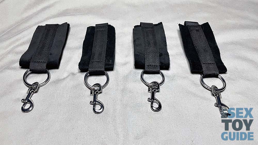The 4 included cuffs