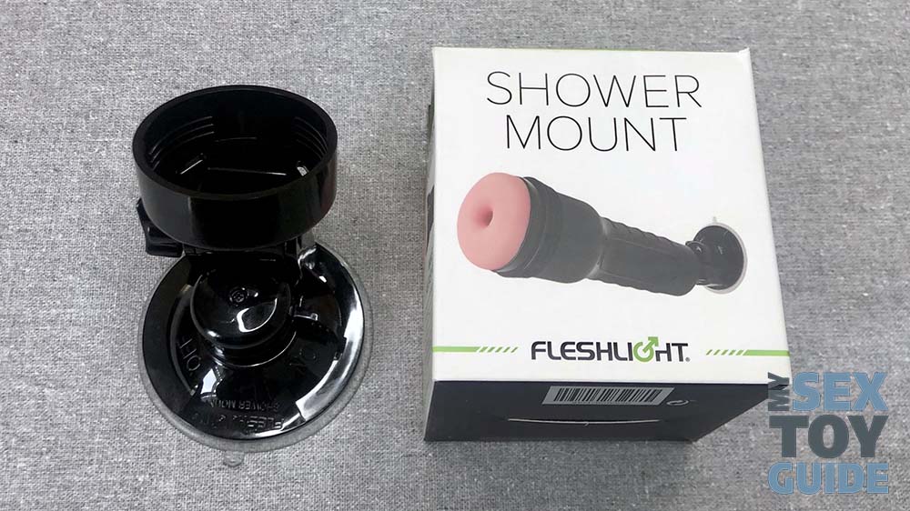 The Fleshlight shower mount packaging