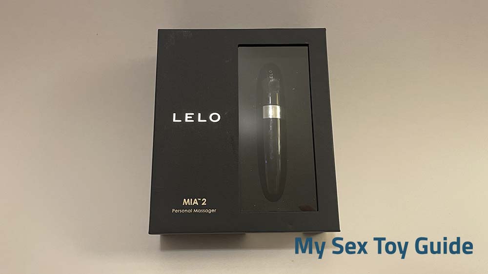 The lipstick vibrator inside the box