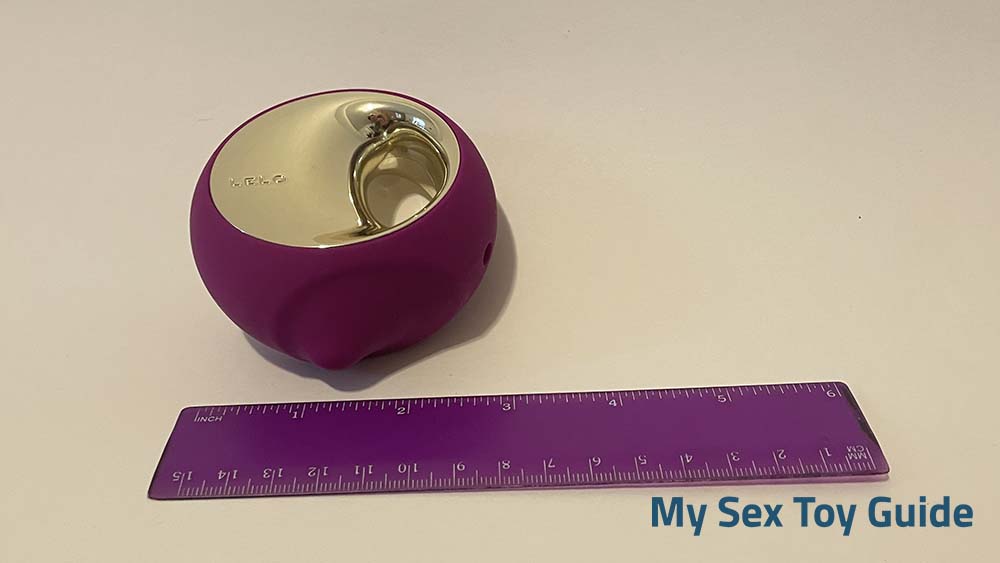 Lelo Ora 3 and a ruler for size reference