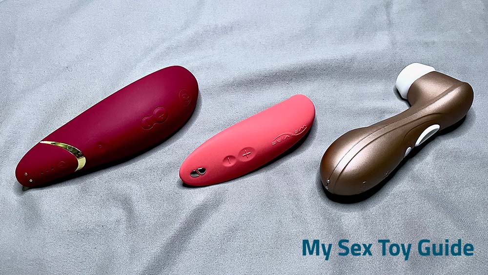 Womanizer Premium 2, Melt, and Satisfyer Pro 2