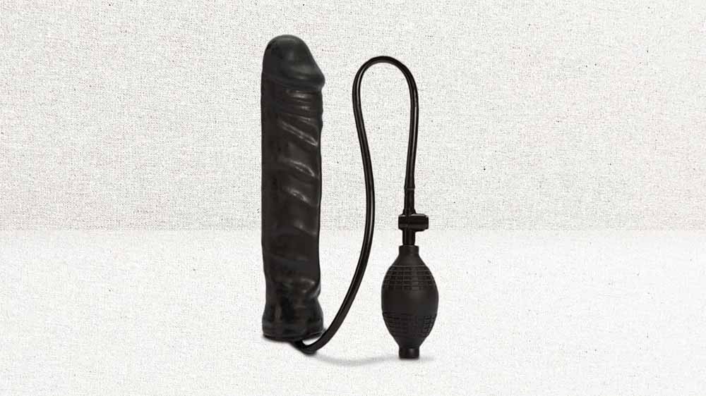 Inflatable Stud Dildo 9.5 Inch