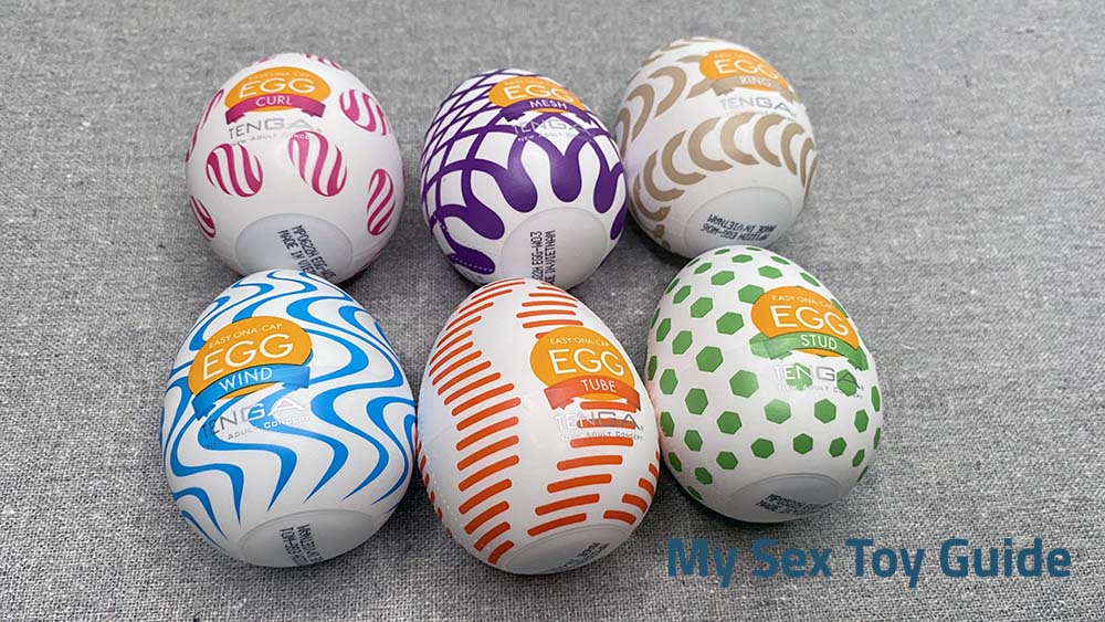 TENGA Easy Ona-Cap Eggs Wonder Variety 6-Pack Stroker Male Masturbator Set