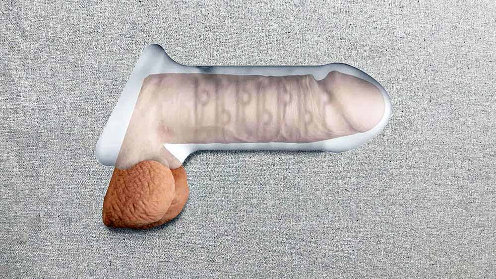 OptiMALE Clear Extra Thick Dick Penis Extender-min