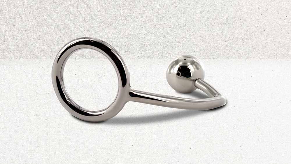 UberKinky Cock Ring with Anal Ball Lock