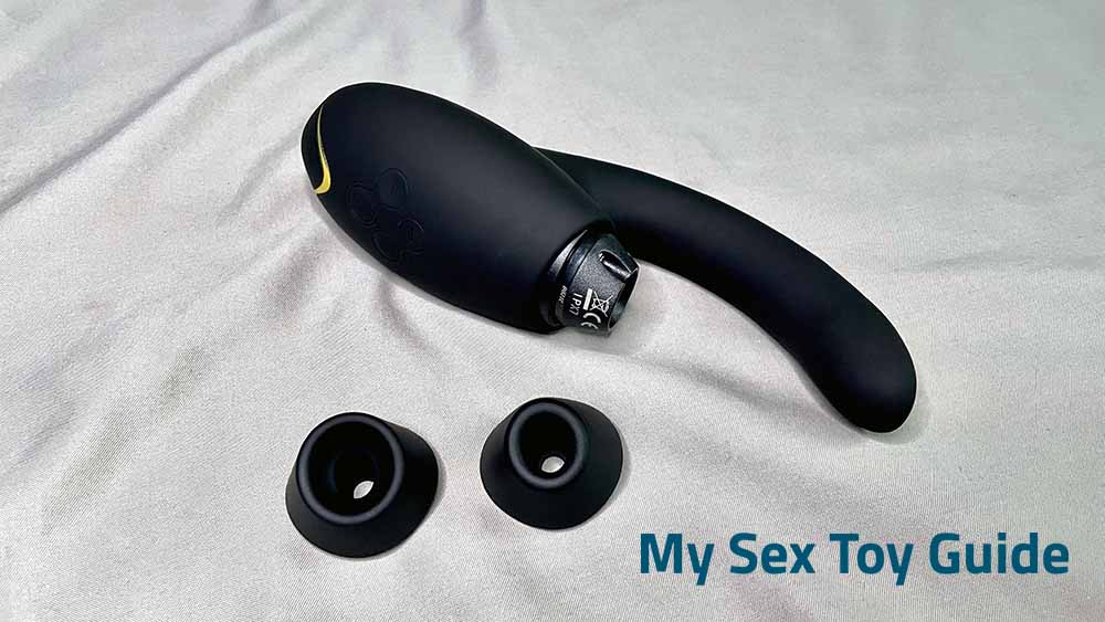 Womanizer InsideOut with the two suction heads