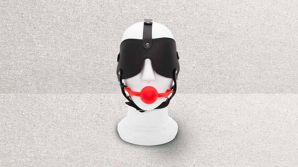 Stockroom Ball Gag and Blindfold Harness