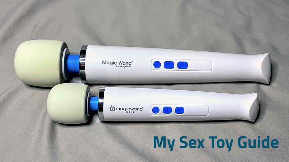 Magic Wand Mini and Rechargeable side by side