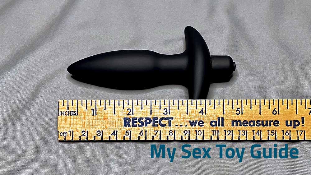 Lovehoney Butt Tingler with a ruler as size reference