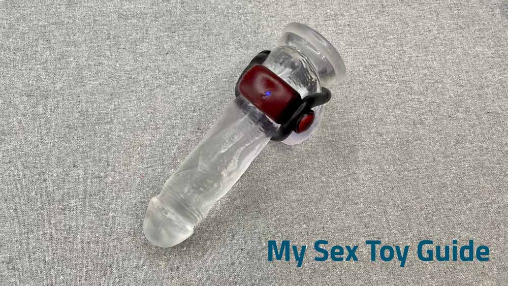 FirmTech Tech Ring used on a dildo