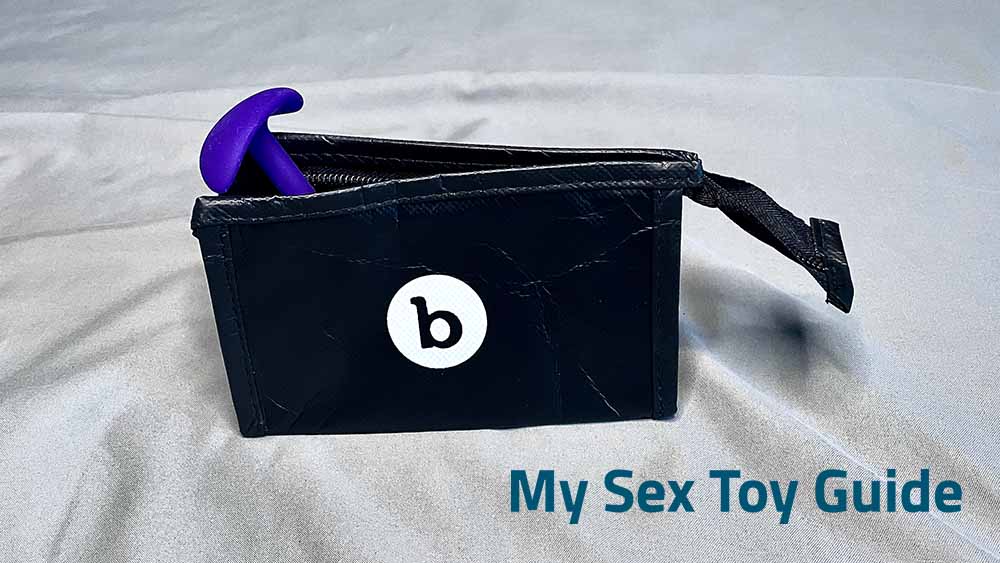 b-Vibe Snug Plug 2 inside the storage pouch