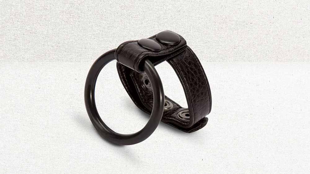 Bondage Boutique Adjustable leather cock ring