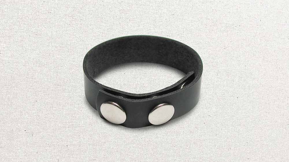 Stockroom 3-speed Leather Cock Ring