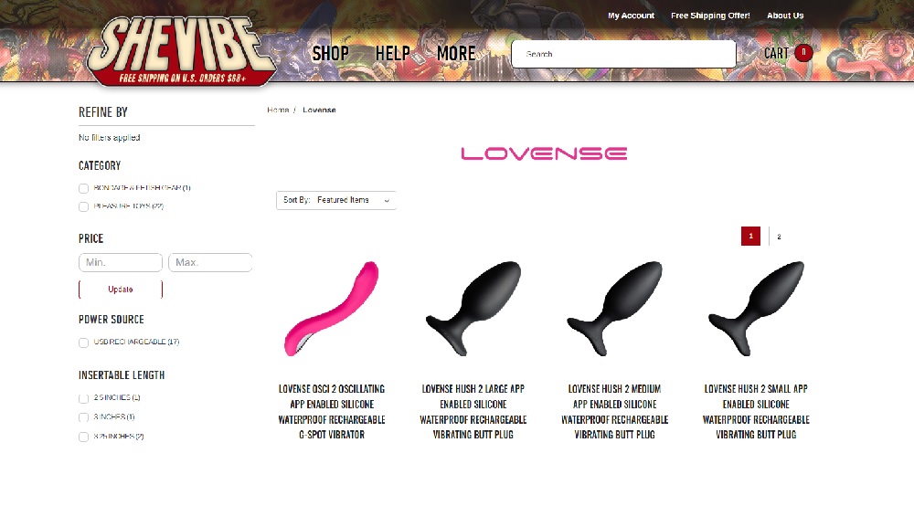 Shevibe Lovense products
