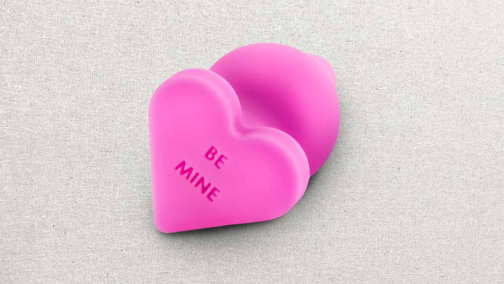 Play With Me Naughty Candy Heart Butt Plug