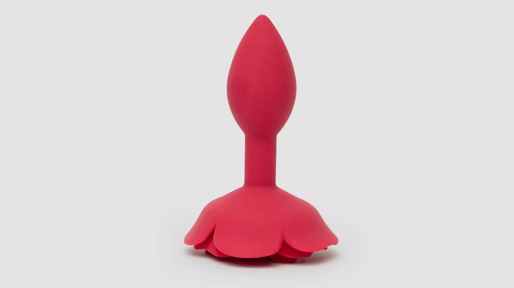 Lovehoney Wild Bloom Silicone Rose Butt Plug Standing