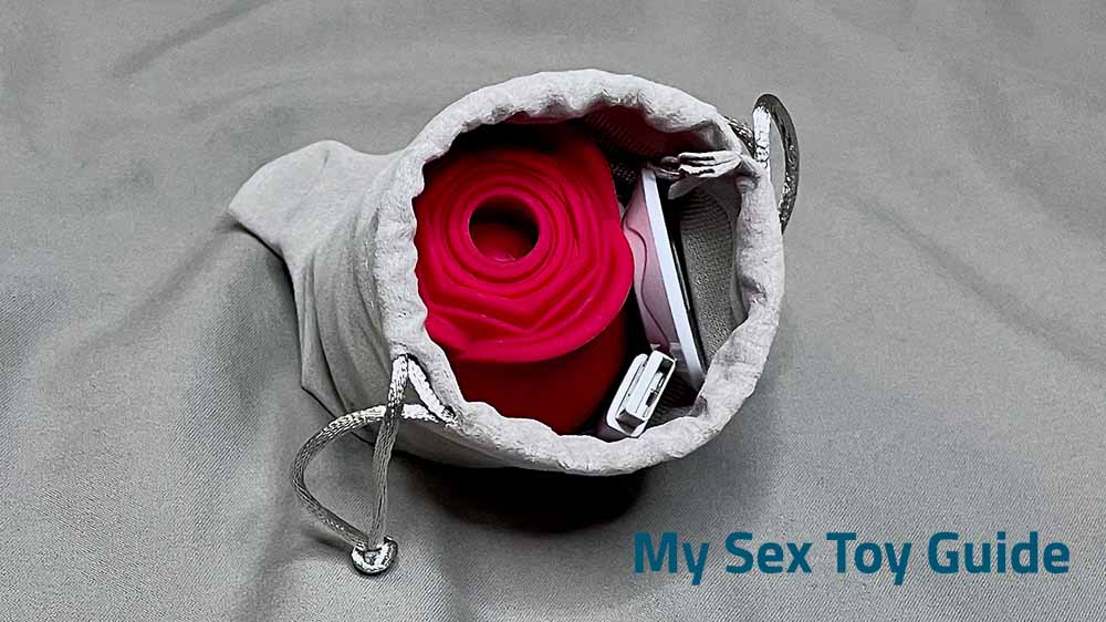 The Inya Rose inside the storage pouch