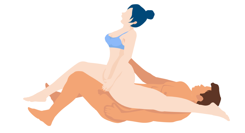 Reverse cowgirl with split