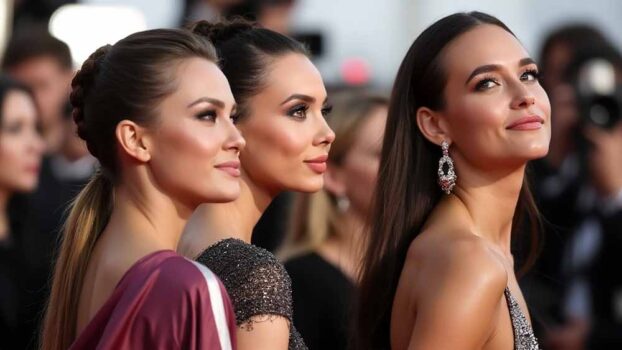 Celebrities on the red carpet