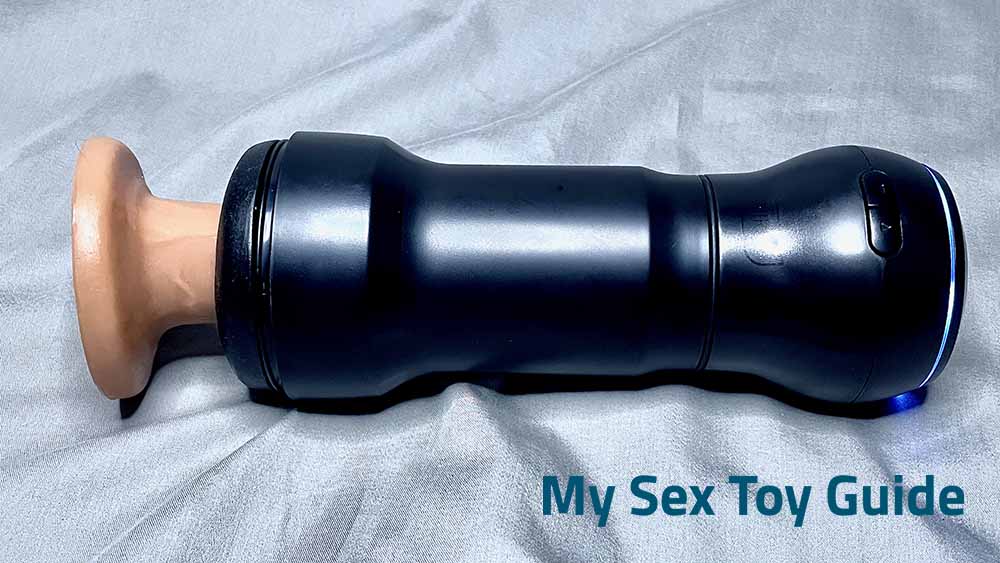 Me testing KIIROO Feel Pocket Stroker with a dildo