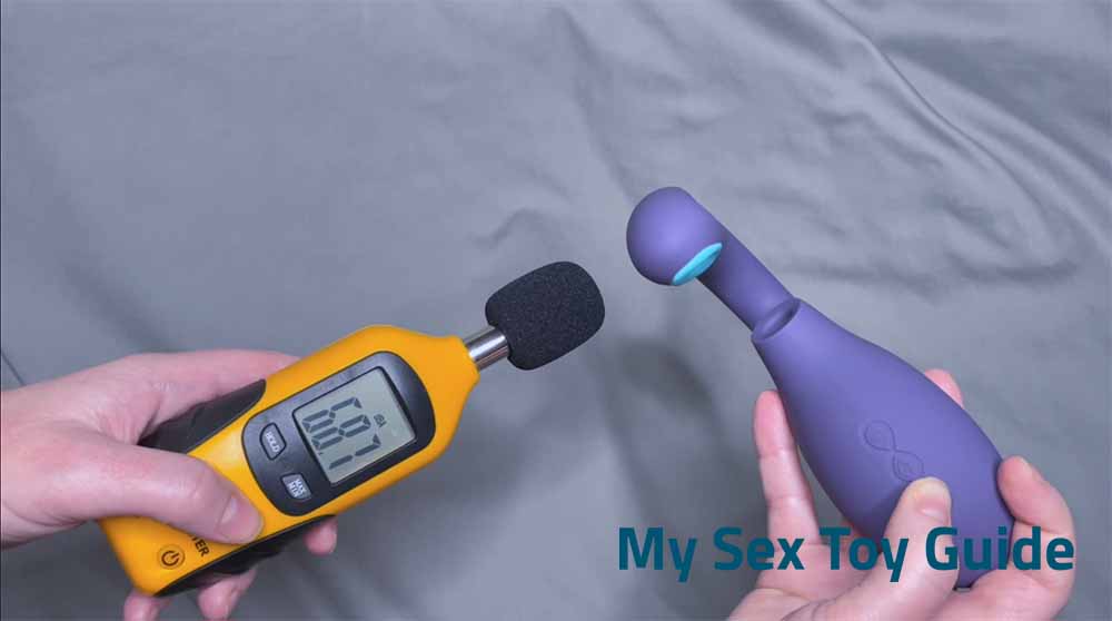 Me measuring the sound level using a decibel meter