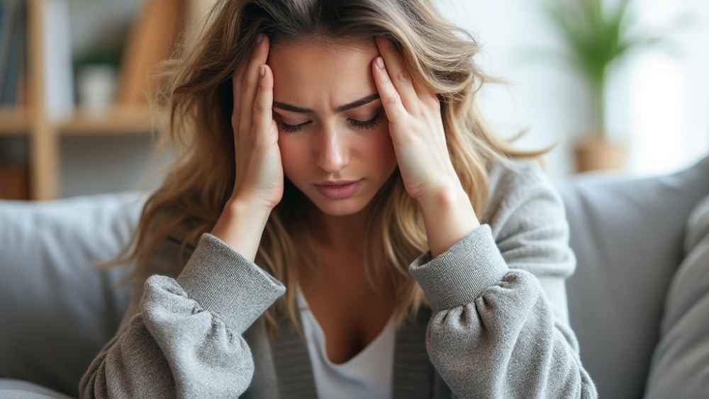 A woman with chronic pain