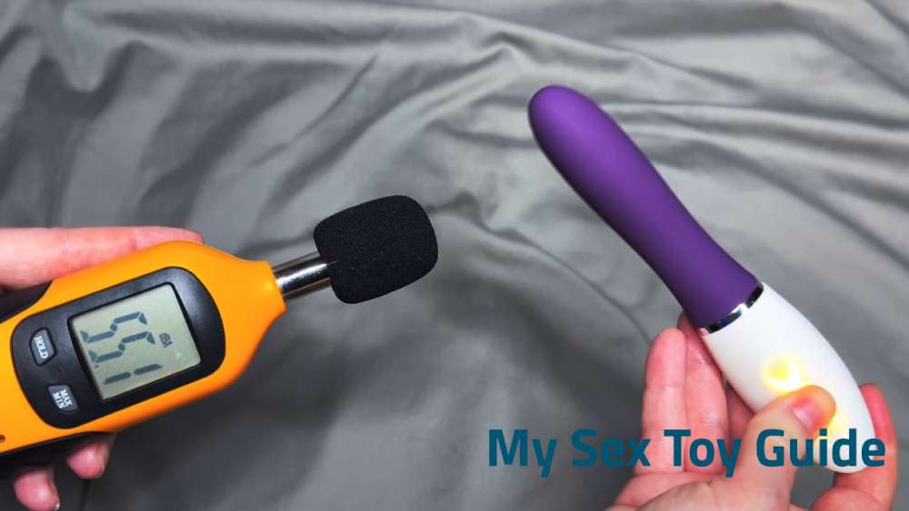 Me testing the sound level using a decibel meter