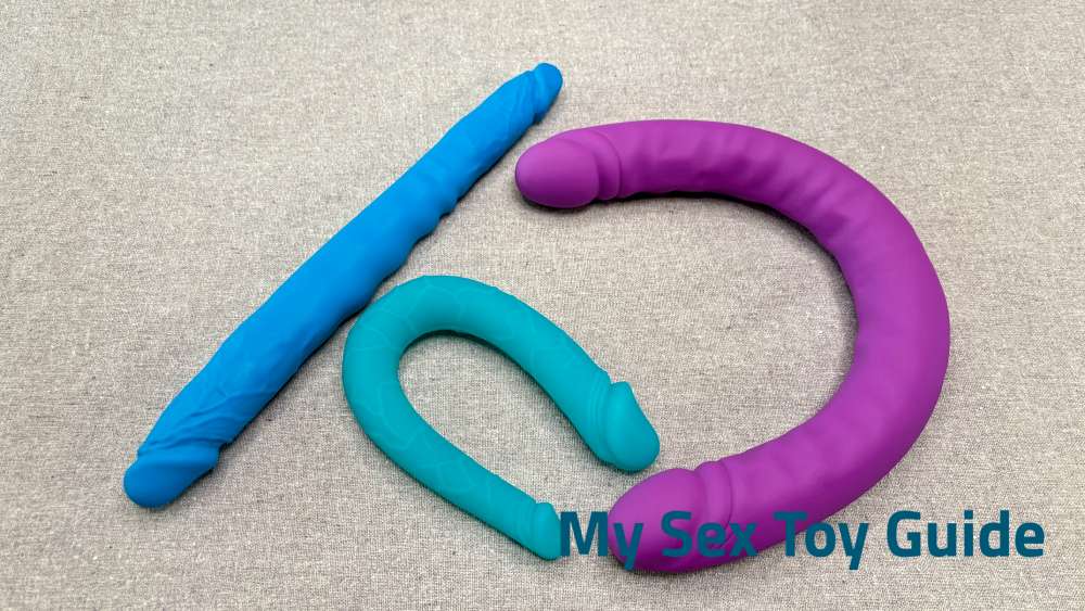 Colours Double Pleasures with some of my other double ended dildos