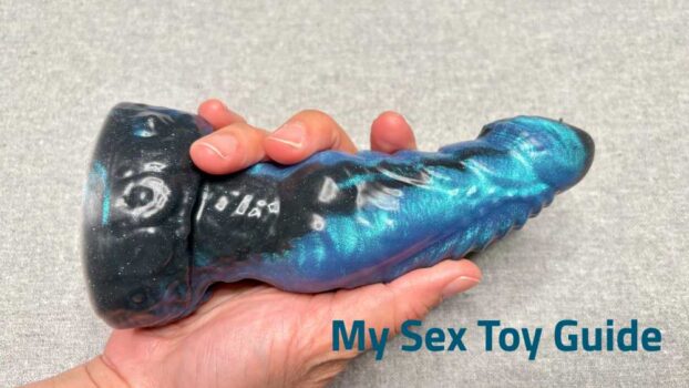 Me holding the Ardor Dragon Dildo