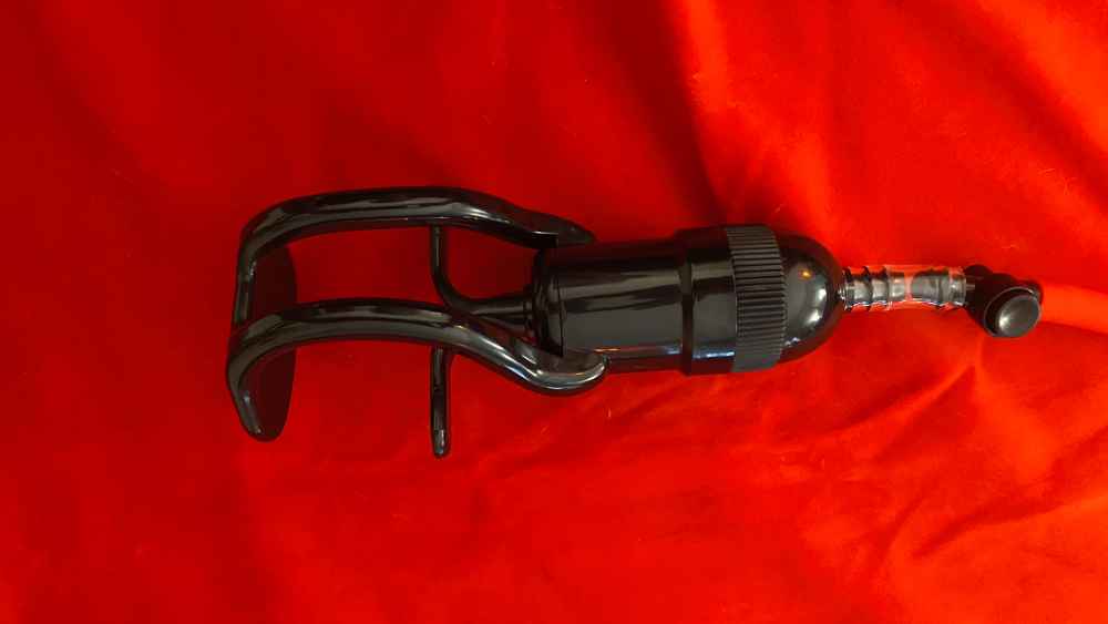 Closeup of the pump and quick release valve