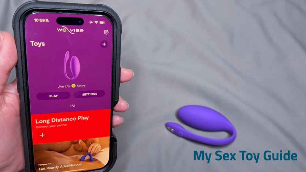 Me demonstrating the We-Vibe smartphone app