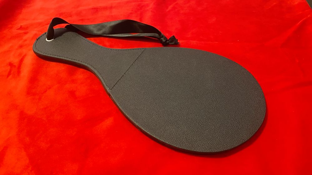 Bondage Boutique Faux Leather Red Stars Slapper Spanking Paddle