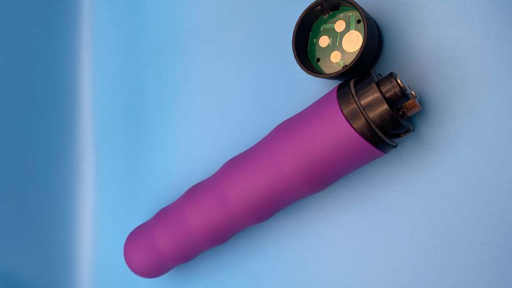 Close-up of the battery compartment