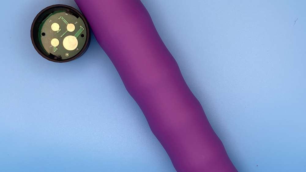 Close-up of the ridged body