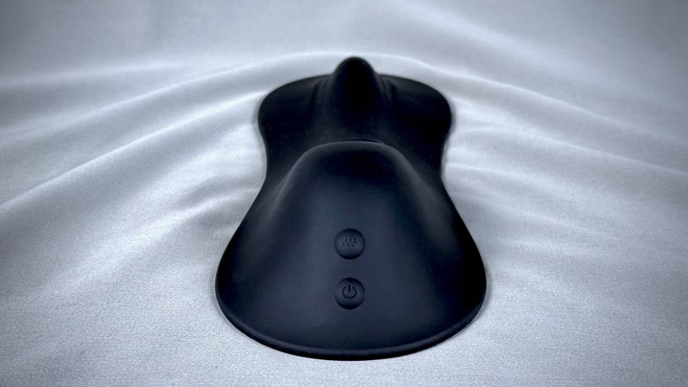 Close-up of the two control buttons