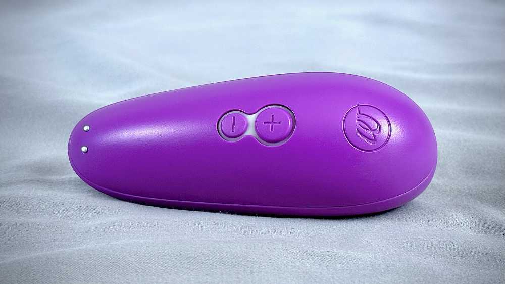 Close-up of the control buttons