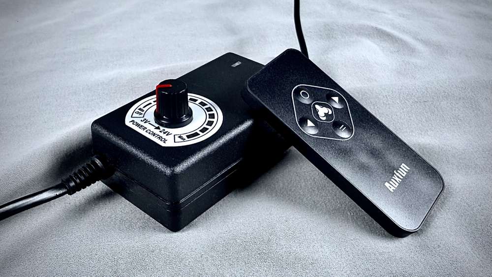 The remote control and rotary dial