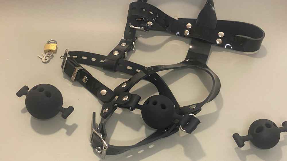 KBboy Ball Gag with Silicone Harness