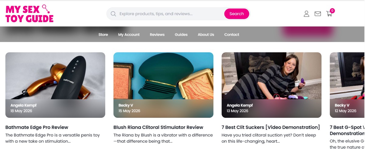 Screenshot from our review section