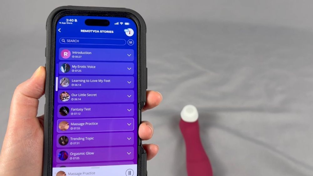 Me testing the Satisfyer App